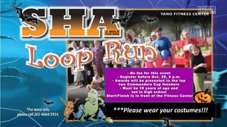 - No fee for this event- No fee for this event
- Register before Oct. 29, 9 p.m.- Register before Oct. 29, 9 p.m.
- Awards will be presented to the top- Awards will be presented to the top
two Commanders Cup finisherstwo Commanders Cup finishers
- Must be 18 years of age and- Must be 18 years of age and
not in high schoolnot in high school
- Start/Finish is in front of the Fitness Center- Start/Finish is in front of the Fitness Center
 