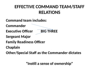 Commanders SgtMaj Course USMC unclass brief | PPTX