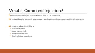 Command Injection - critical security vulnerability.pptx