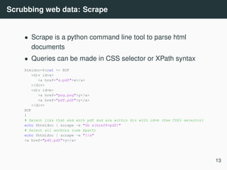 Data science at the command line | PDF