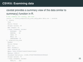 Data science at the command line | PDF