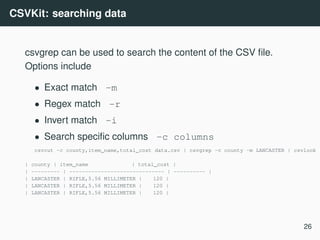 Data science at the command line | PDF