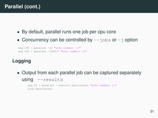 Data science at the command line | PDF