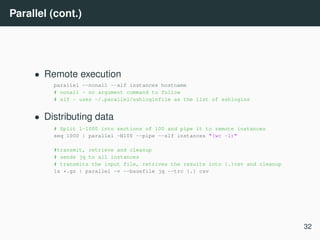Data science at the command line | PDF