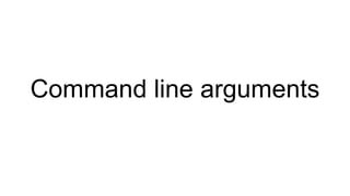 Command line arguments | PPTX