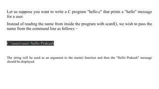 Command Line Arguments in Computer Programming | PPT image.