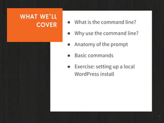 Command Line for Designers - WordCamp NYC
