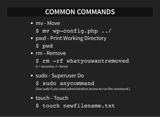 Command Line Move Command line for the beginner - Using the command line in developing ...