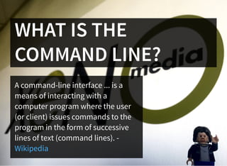Command line for the beginner - Using the command line in developing ...