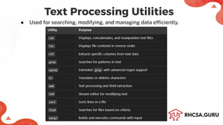 Command Line Text Processing - RHCSA +.pdf
