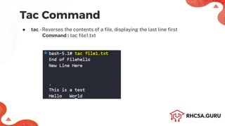 Command Line Text Processing - RHCSA +.pdf