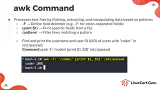 Command Line Text Processing - RHCSA +.pdf