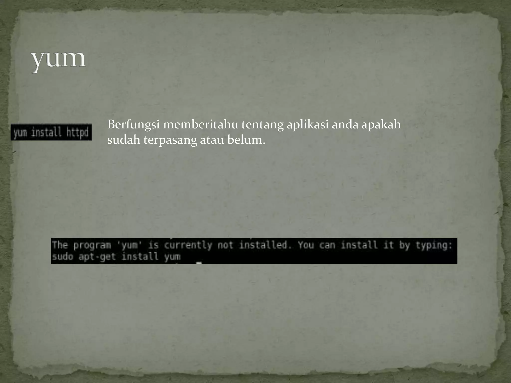 Berfungsi memberitahu tentang aplikasi anda apakah
sudah terpasang atau belum.
 