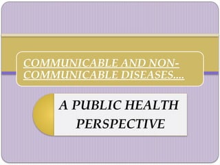 Communicable diseases and non communicab | PPTX