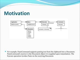 Command Pictire Example Command pattern | PPT | Operating Systems | Computer Software and ...