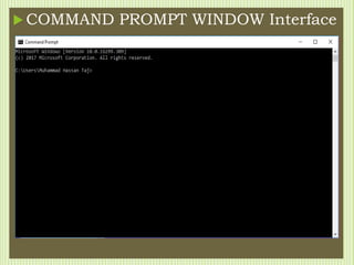 Command prompt presentation | PPTX | Operating Systems | Computer ...