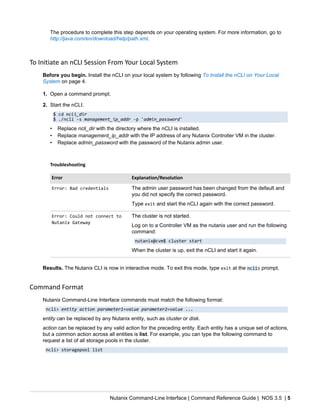 Command reference nos-v3_5 | PDF