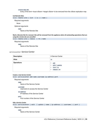 Command reference nos-v3_5 | PDF