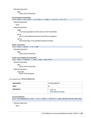 Command reference nos-v3_5 | PDF