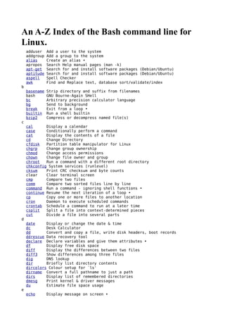 Commands