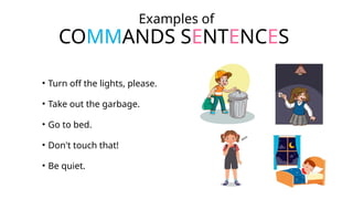 COMMANDS en inglés para grado sexto en forma positiva y negativa en ...