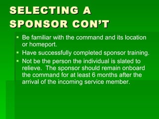 Command sponsor program | PPT