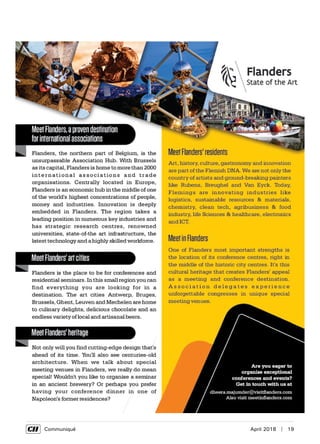      Communiqué	 April 2018  |  19
 