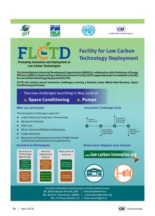 36  |  April 2018	 Communiqué
 