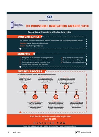 6  |  April 2018	 Communiqué
 