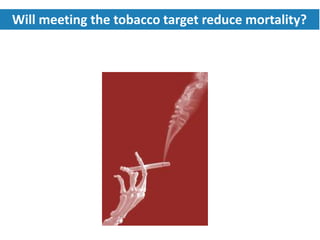 Will meeting the tobacco target reduce mortality?
 