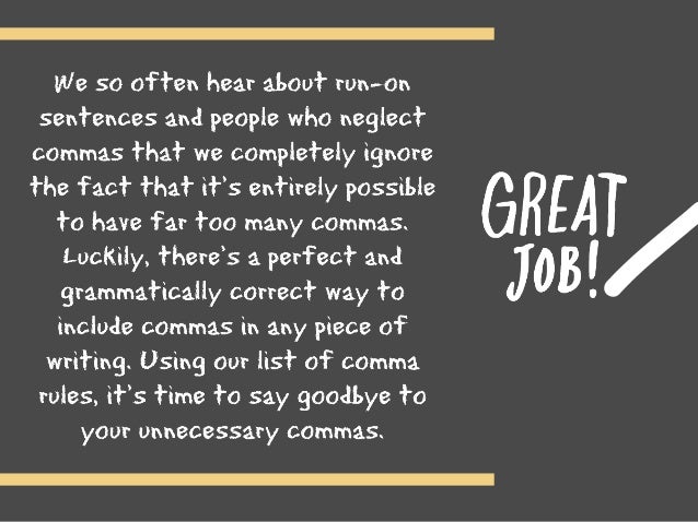 12 comma rules for the comma obsessed unnecessary commas