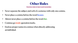 Commas Notes | PDF