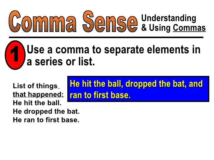 comma sense