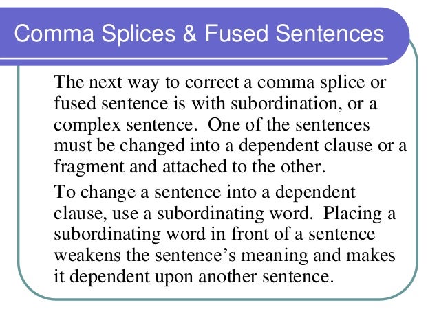 fused sentence
