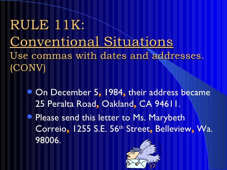 comma rules because commas rule rules on commas