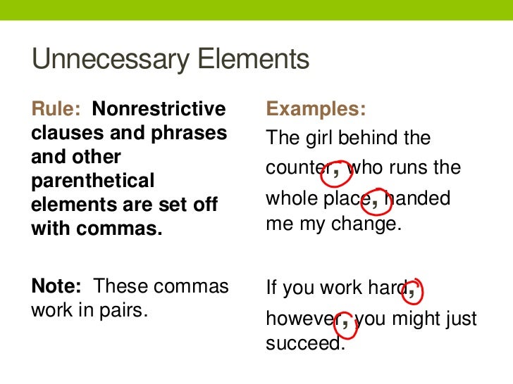 comma usage where to place commas