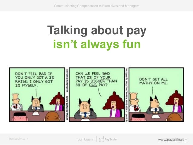 communicating compensation to executives and managers