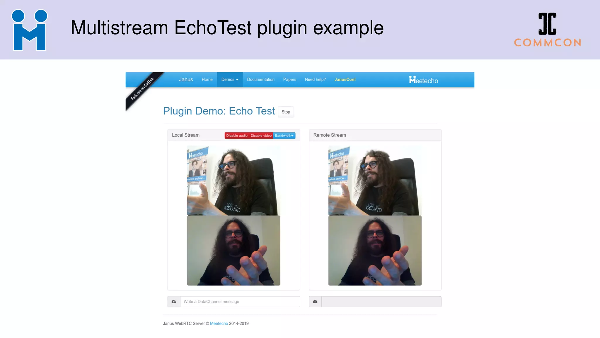 Multistream EchoTest plugin example
 
