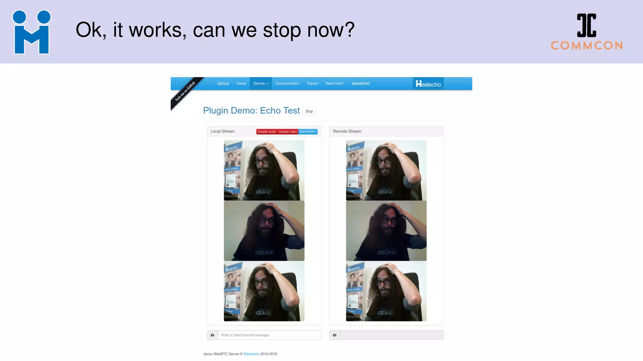 Ok, it works, can we stop now?
 