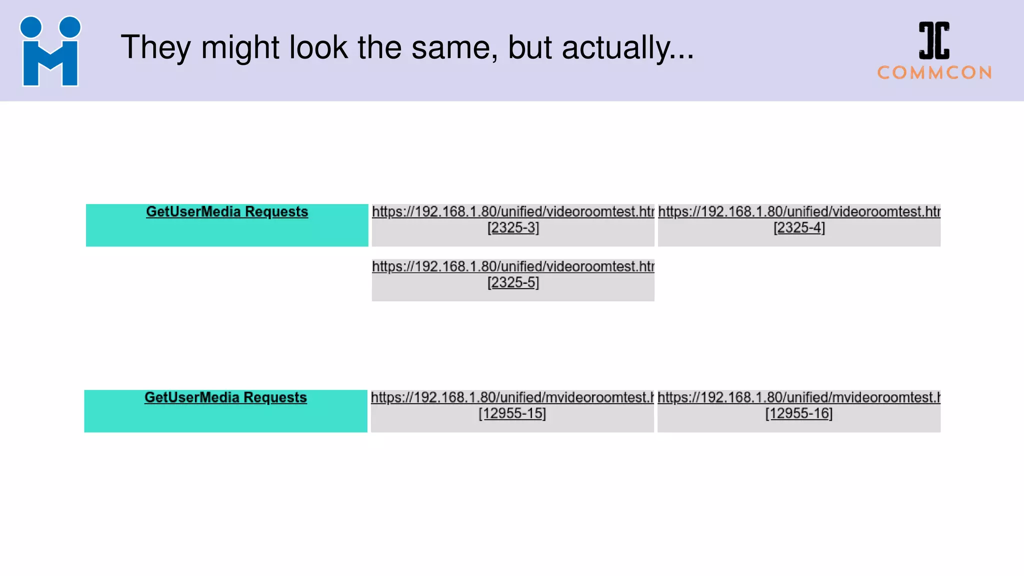 They might look the same, but actually...
 