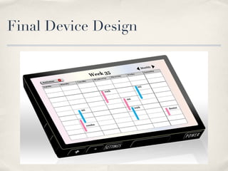 Final Device Design
 