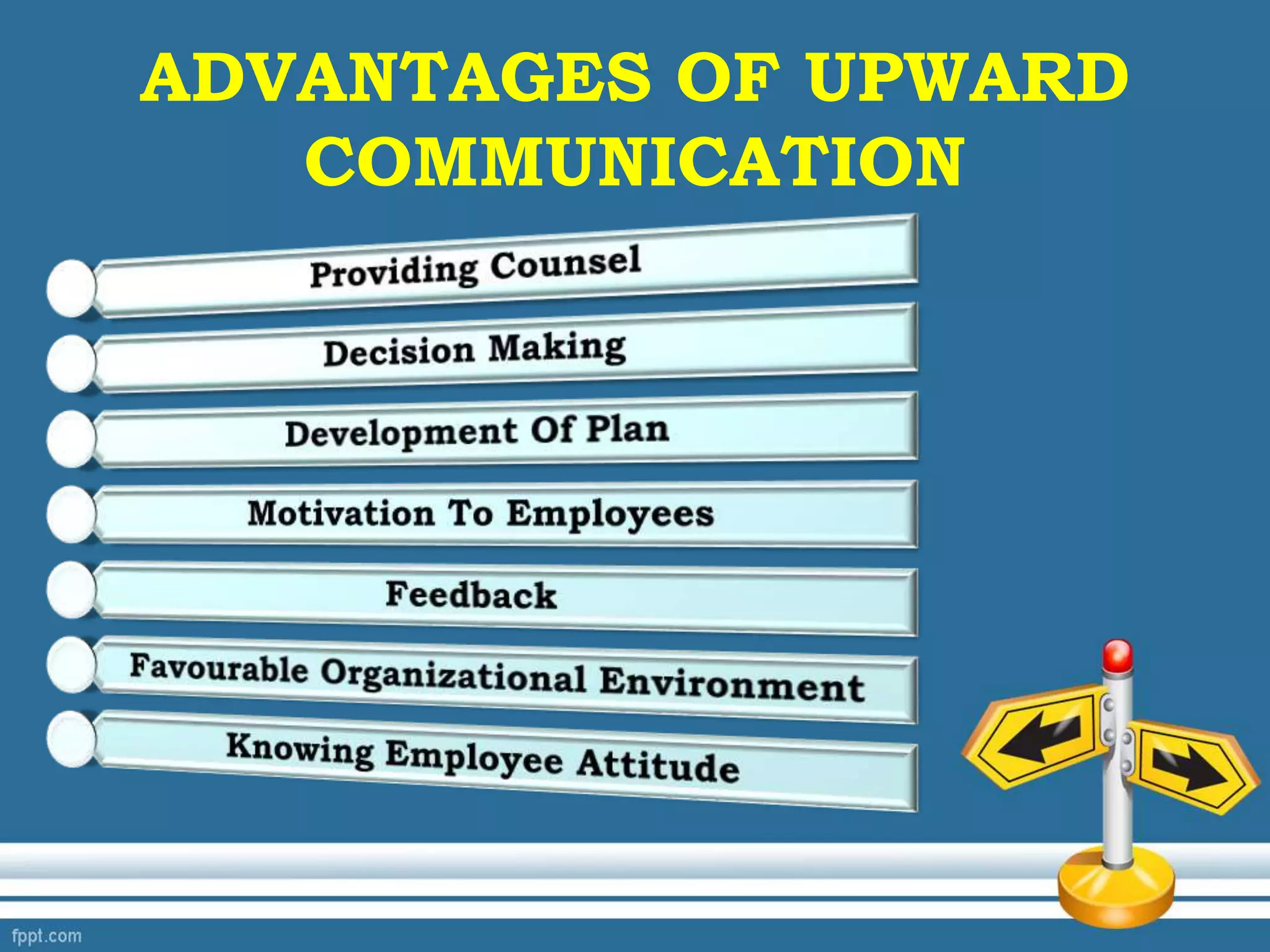 ADVANTAGES OF UPWARD
COMMUNICATION
 