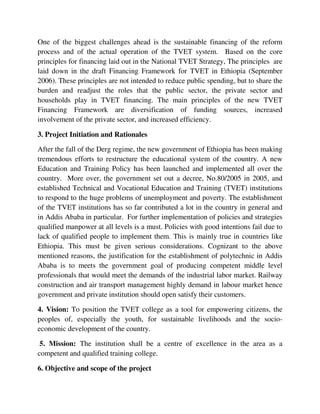 Commencing a new polytechnic tvet college gulele sub(1) | PDF