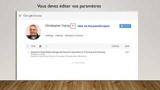 Vous devez éditer vos paramètres
 