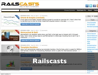 Railscasts
mardi 2 octobre 12
 