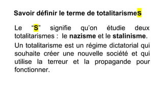 Comment apprendre les totalitarismes ?