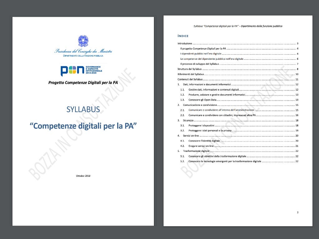 Syllabus Competenze Digitali Per La Pa 2023 Risposte Consultazione pubblica online sul Syllabus “Competenze digitali per l…