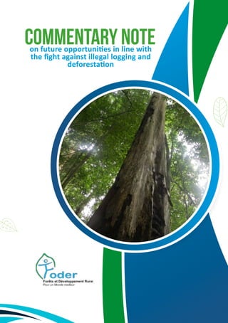 on future opportunities in line with
the fight against illegal logging and
deforestation
COMMENTARY NOTE
 