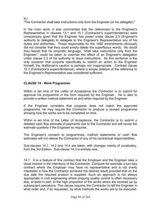 Commentary on fidic iv clauses | PDF