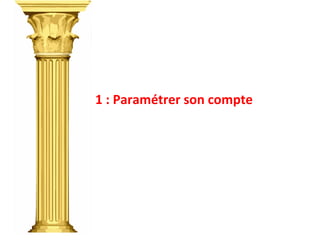 1	
  :	
  Paramétrer	
  son	
  compte	
  
 